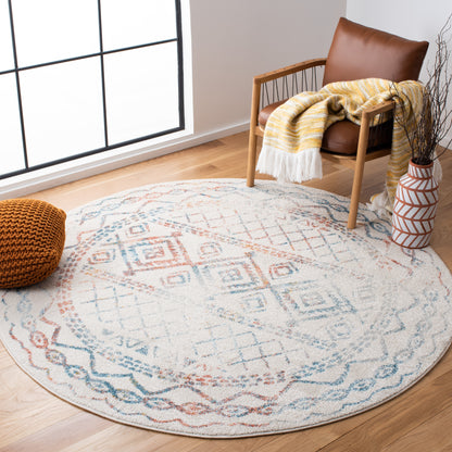 Safavieh Tulum Tul268M Ivory/Turquoise Area Rug