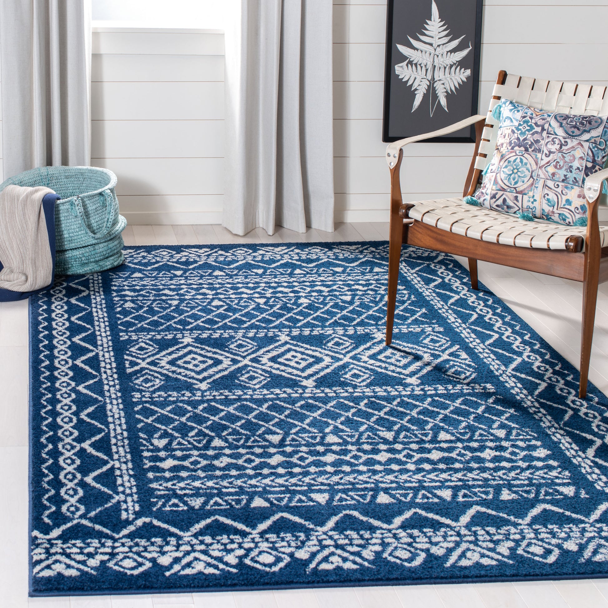 Safavieh Tulum Tul268N Navy/Ivory Area Rug