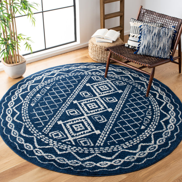 Safavieh Tulum Tul268N Navy/Ivory Rug.