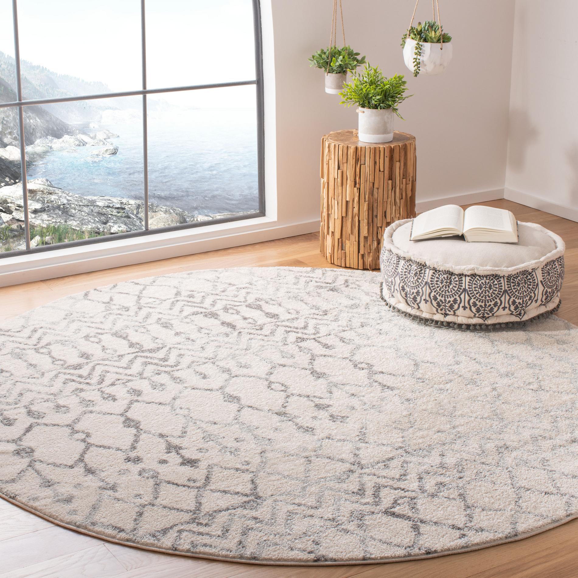 Safavieh Tulum Tul270A Ivory/Grey Area Rug