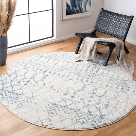 Safavieh Tulum Tul270B Ivory/Turquoise Rug.