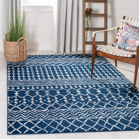 Safavieh Tulum Tul270N Navy/Ivory Rug.