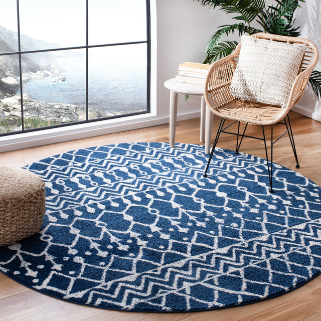 Safavieh Tulum Tul270N Navy/Ivory Rug.