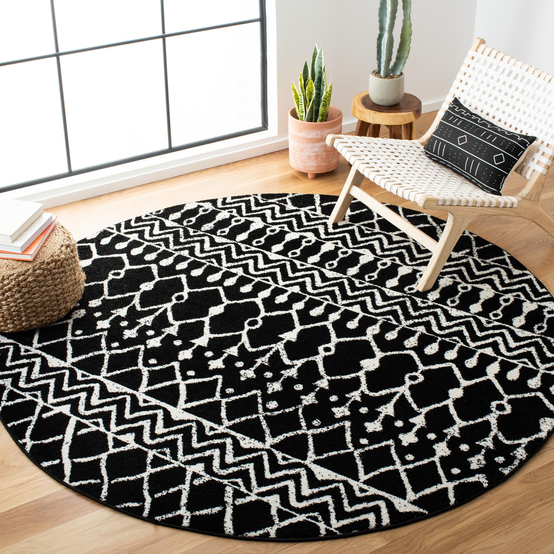 Safavieh Tulum Tul270Z Black/Ivory Area Rug