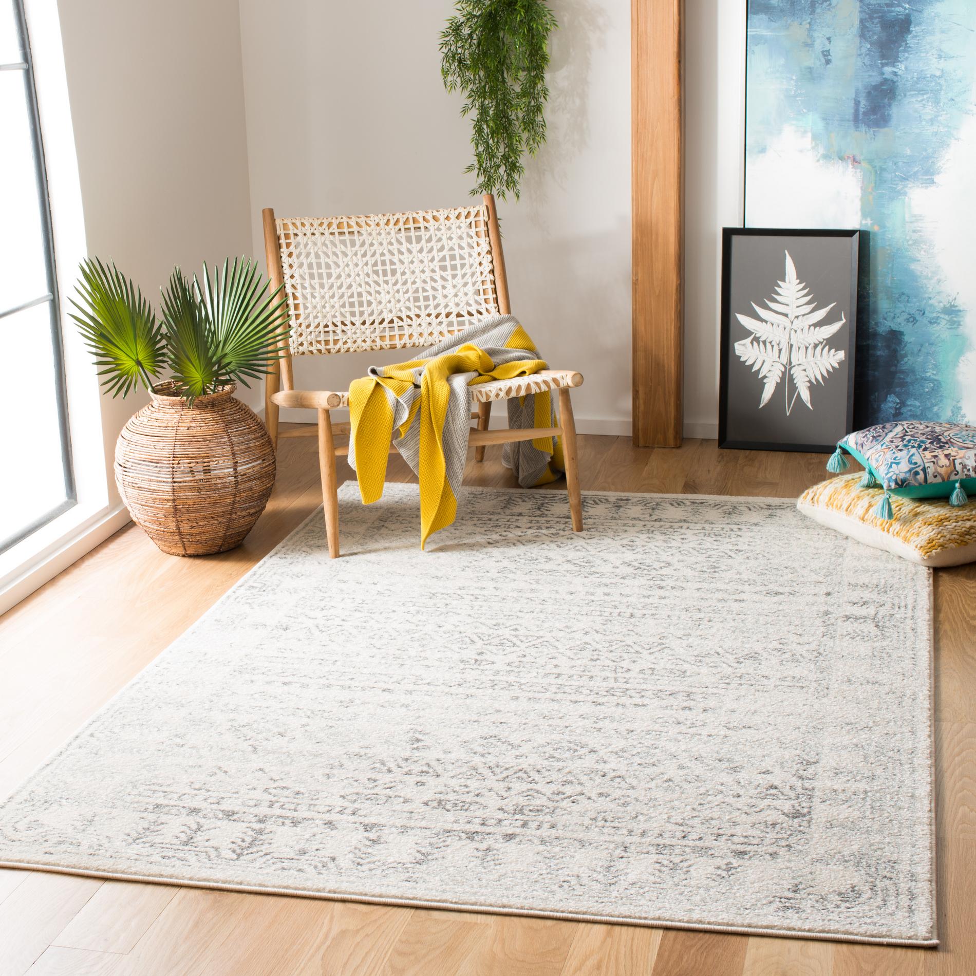 Safavieh Tulum Tul271A Ivory/Grey Area Rug