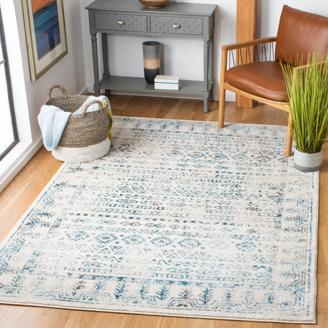 Safavieh Tulum Tul271B Ivory/Teal Rugs.