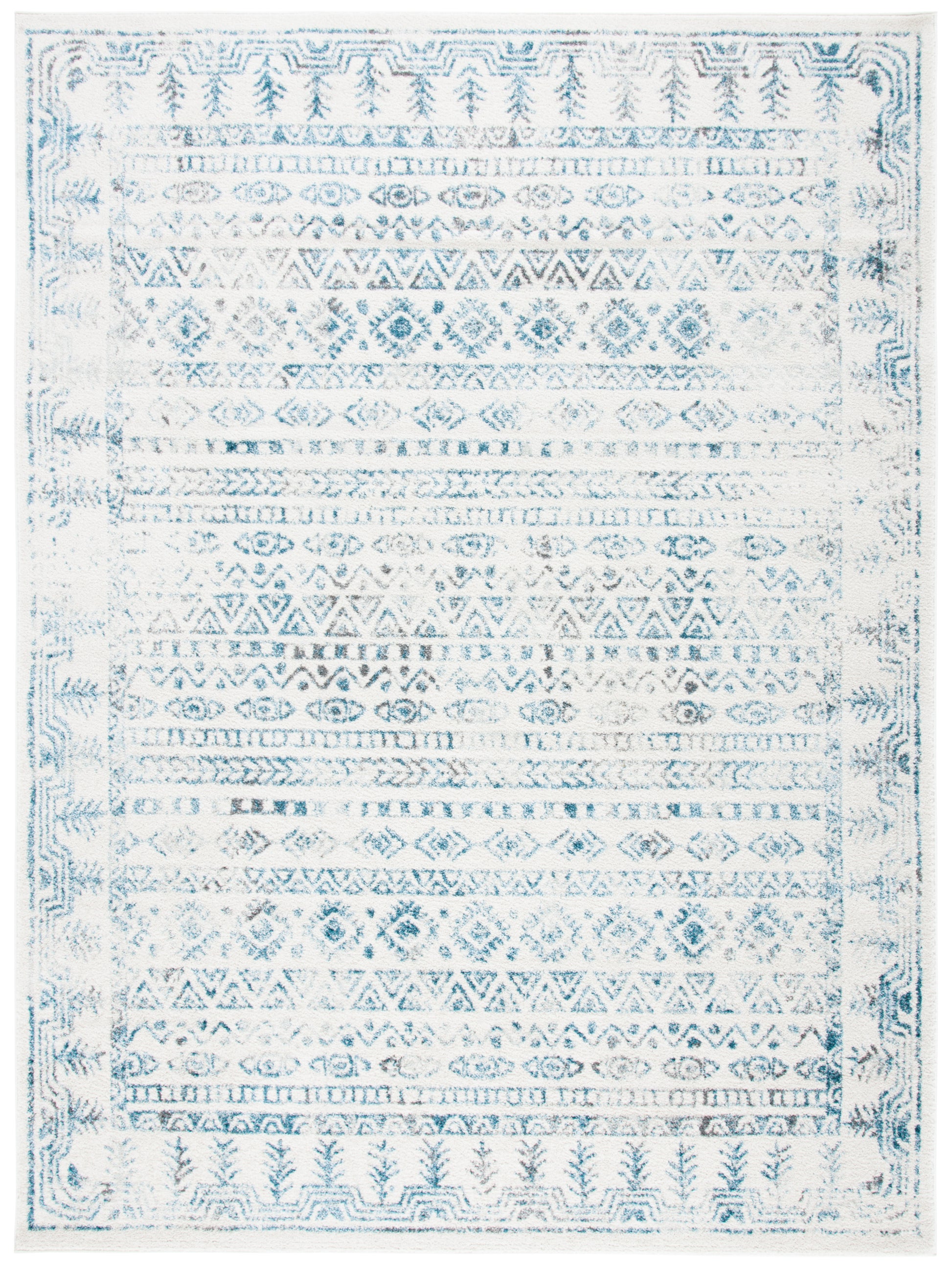 Safavieh Tulum Tul271B Ivory/Teal Area Rug