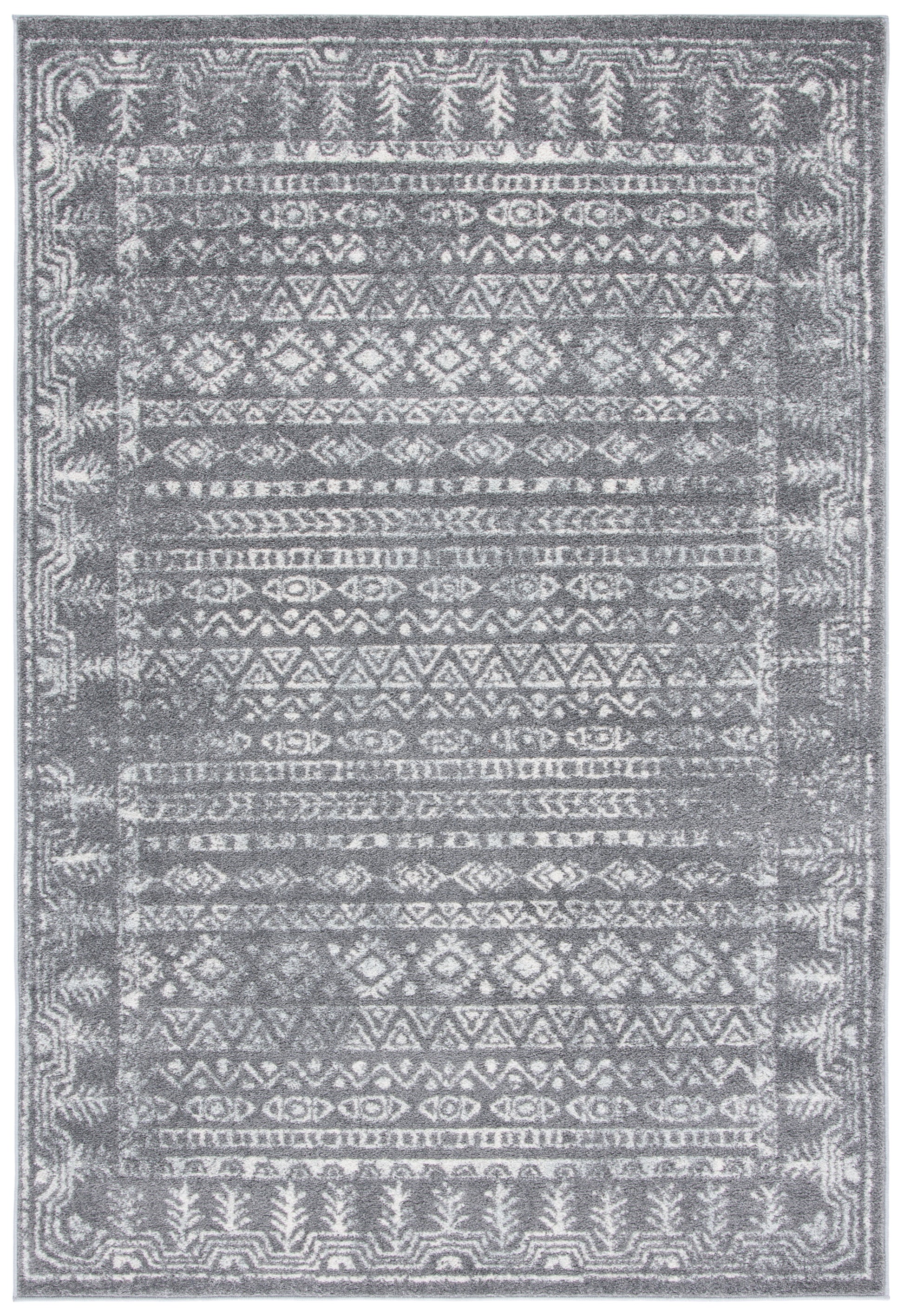 Safavieh Tulum Tul271F Dark Grey/Ivory Area Rug