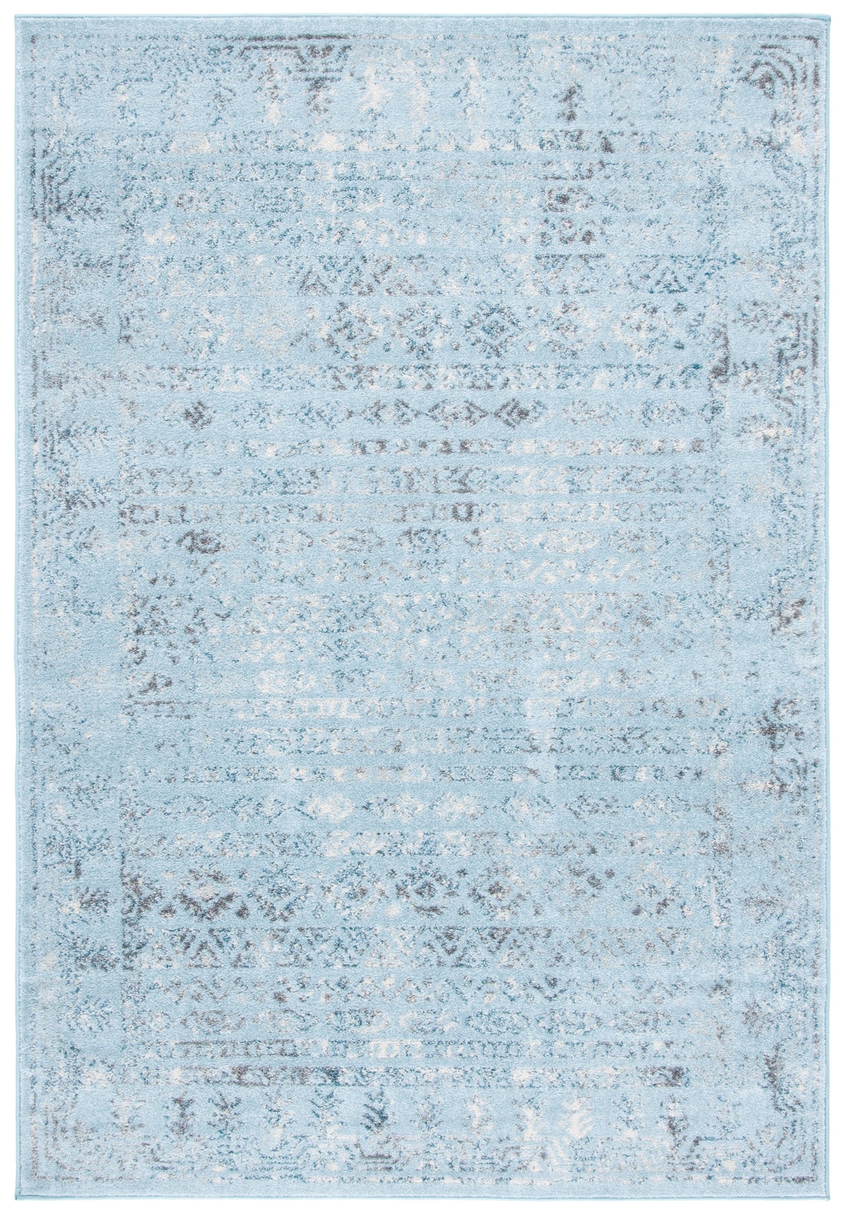 Safavieh Tulum Tul271J Aqua Blue/Dark Grey Rugs.