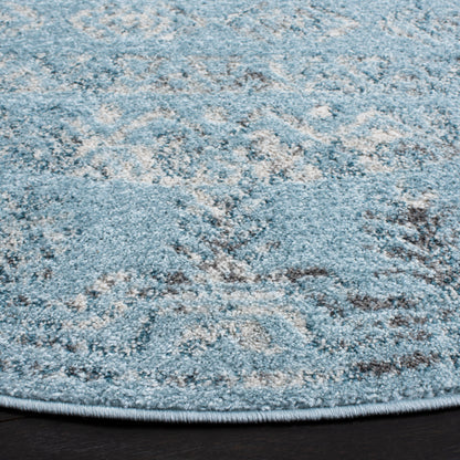 Safavieh Tulum Tul271J Aqua Blue/Dark Grey Area Rug