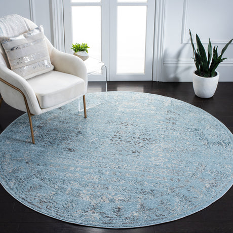 Safavieh Tulum Tul271J Aqua Blue/Dark Grey Rugs.