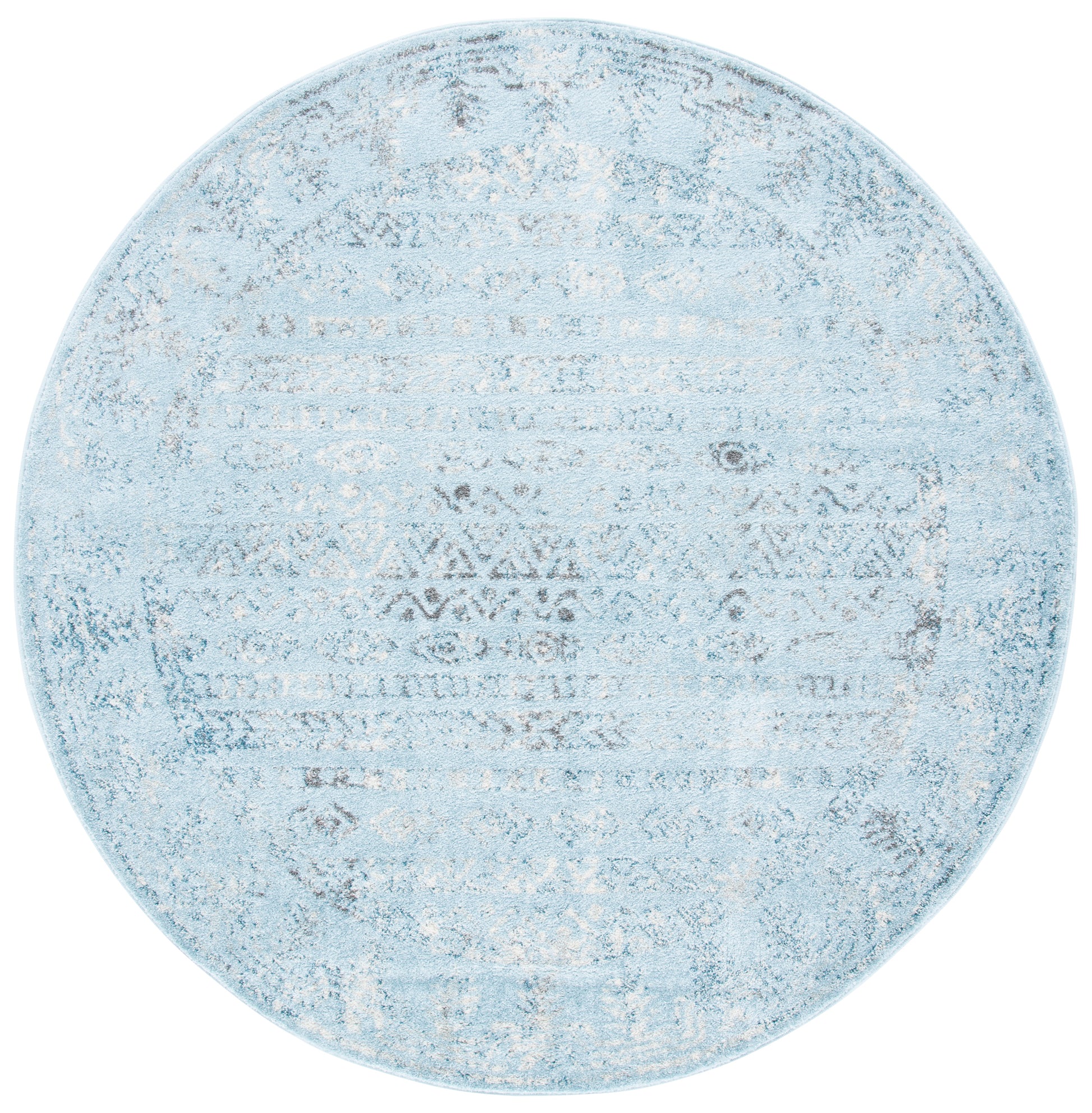 Safavieh Tulum Tul271J Aqua Blue/Dark Grey Area Rug