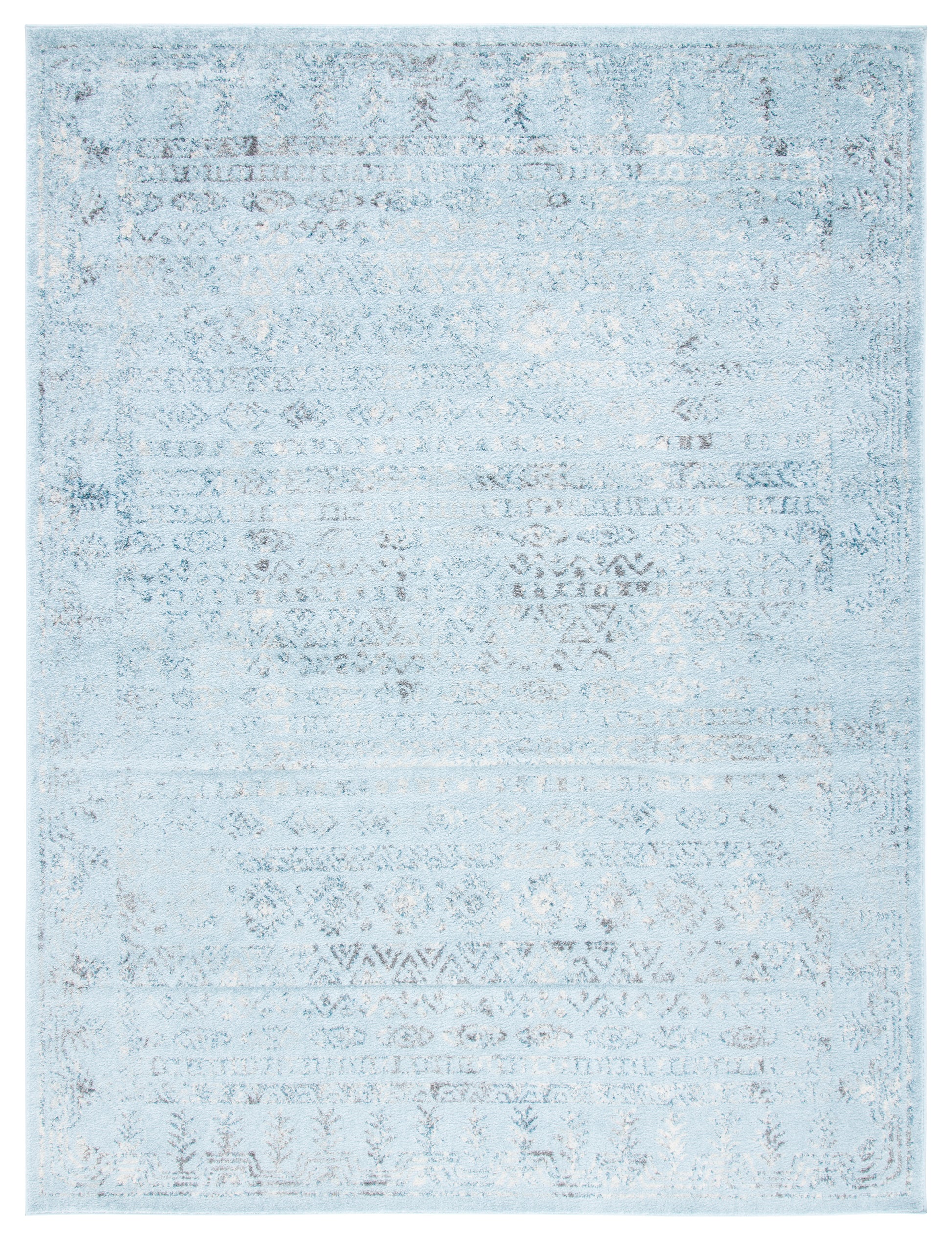 Safavieh Tulum Tul271J Aqua Blue/Dark Grey Area Rug