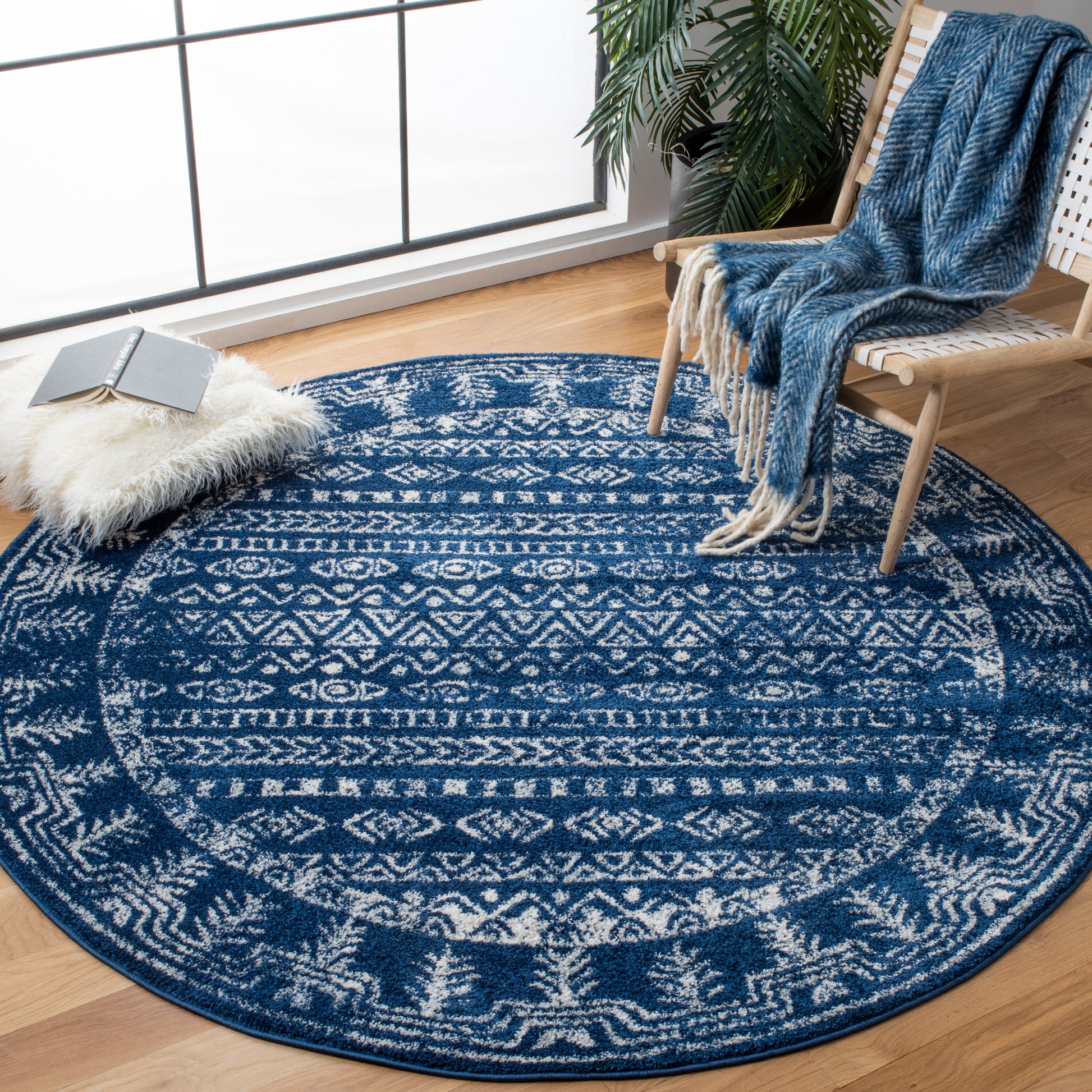 Safavieh Tulum Tul271N Navy/Grey Area Rug