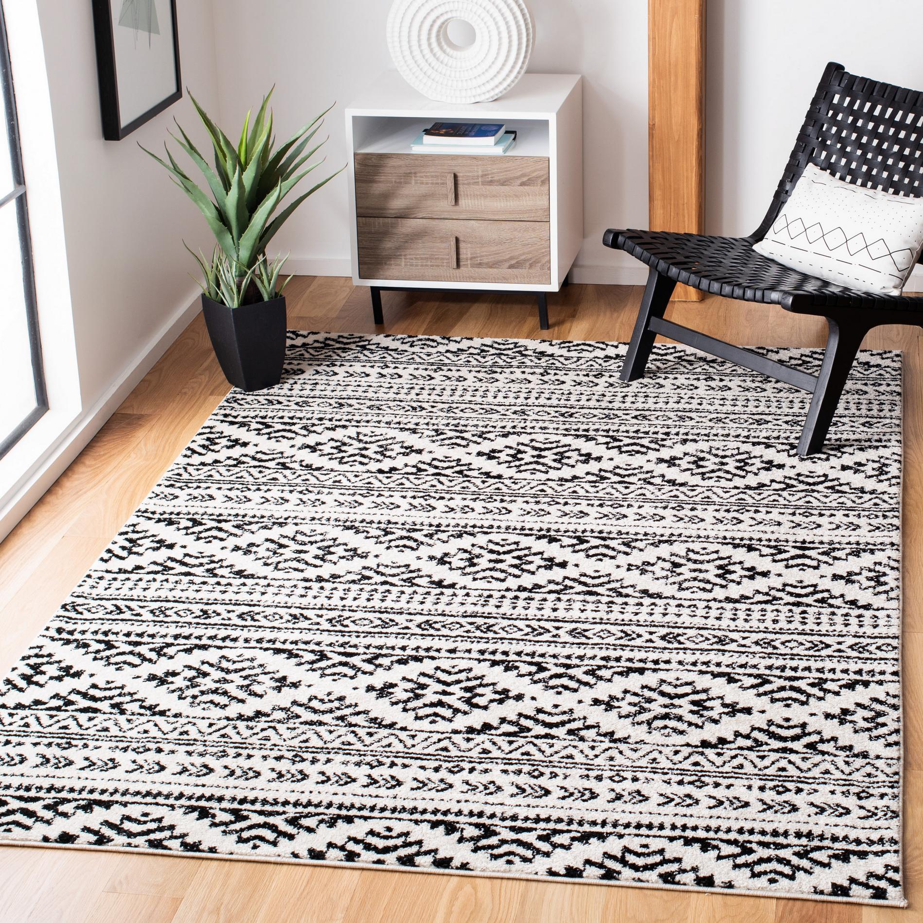 Safavieh Tulum Tul272B Ivory/Black Area Rug