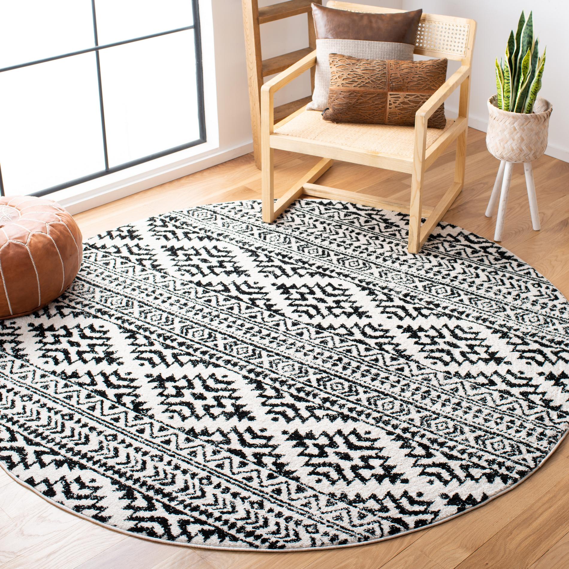 Safavieh Tulum Tul272B Ivory/Black Area Rug