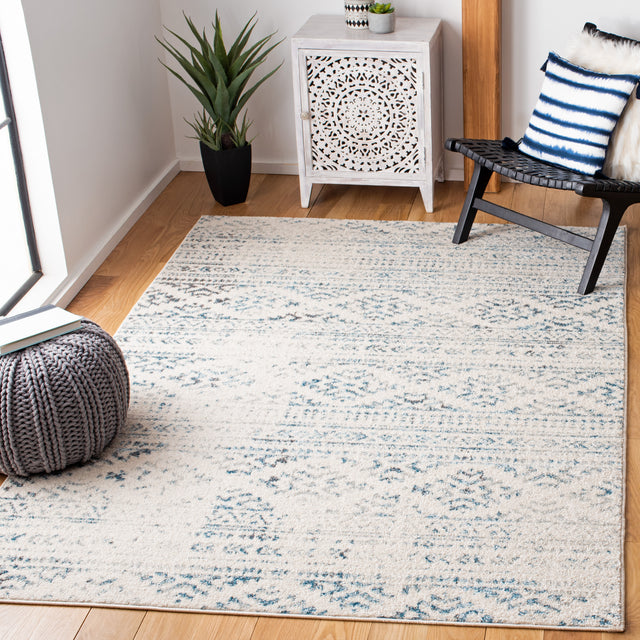 Safavieh Tulum Tul272E Ivory/Turquoise Rug.