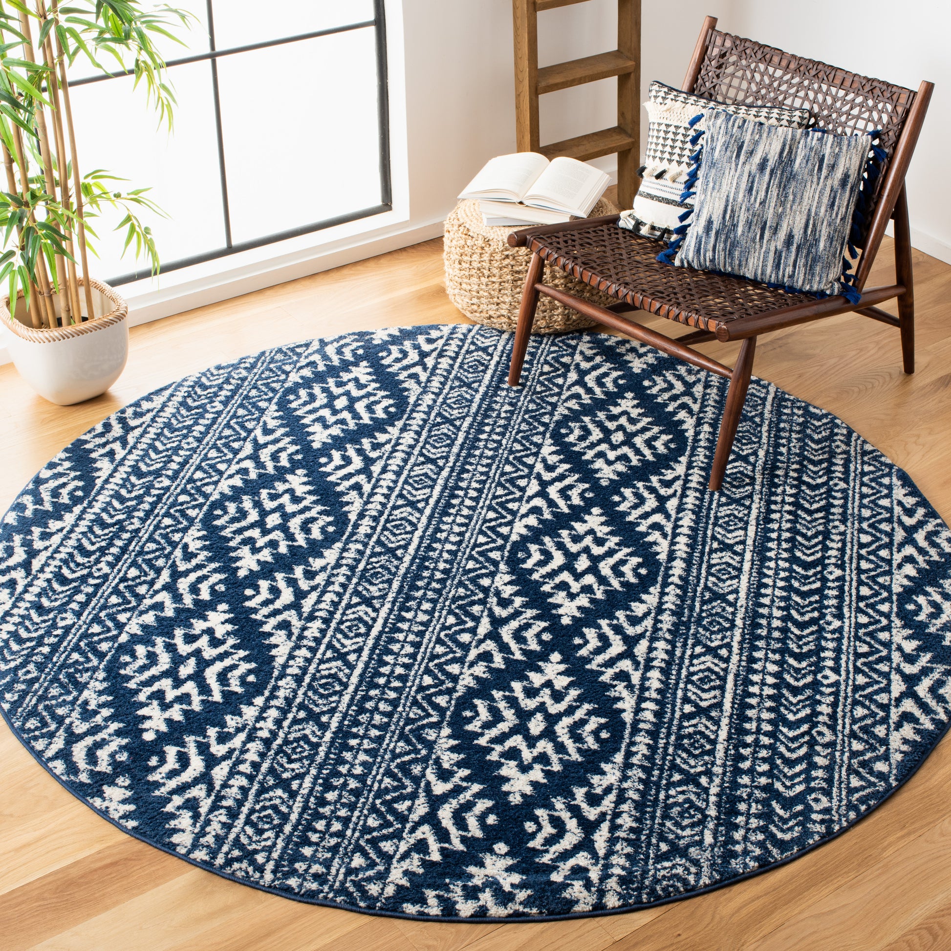 Safavieh Tulum Tul272N Navy/Ivory Area Rug