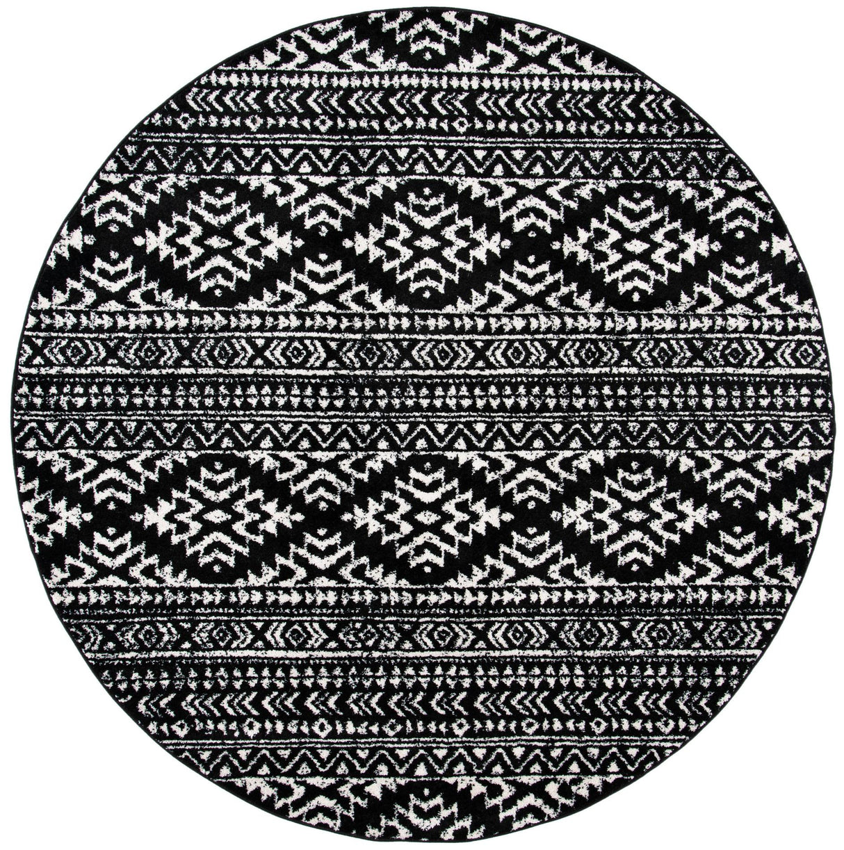 Safavieh Tulum Tul272Z Black/Ivory Rug.