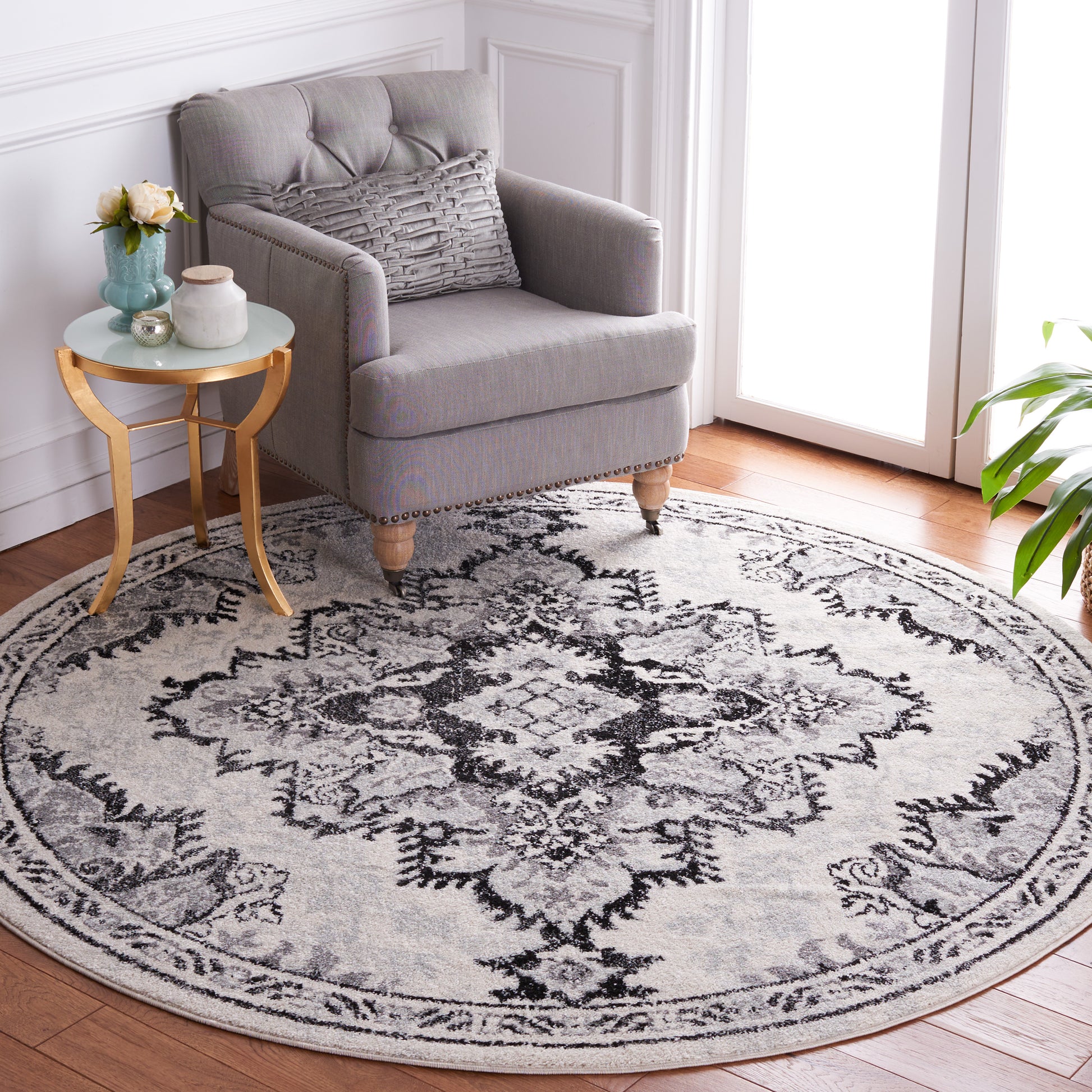 Safavieh Tulum Tul278A Ivory/Black Area Rug