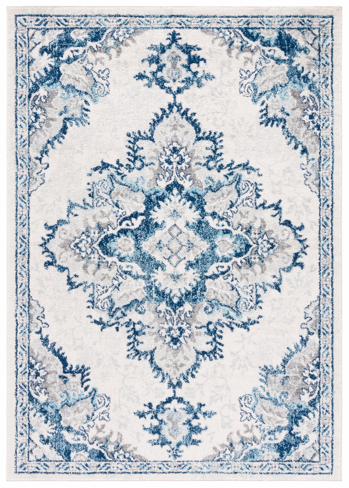 Safavieh Tulum Tul278B Ivory/Blue Rug.