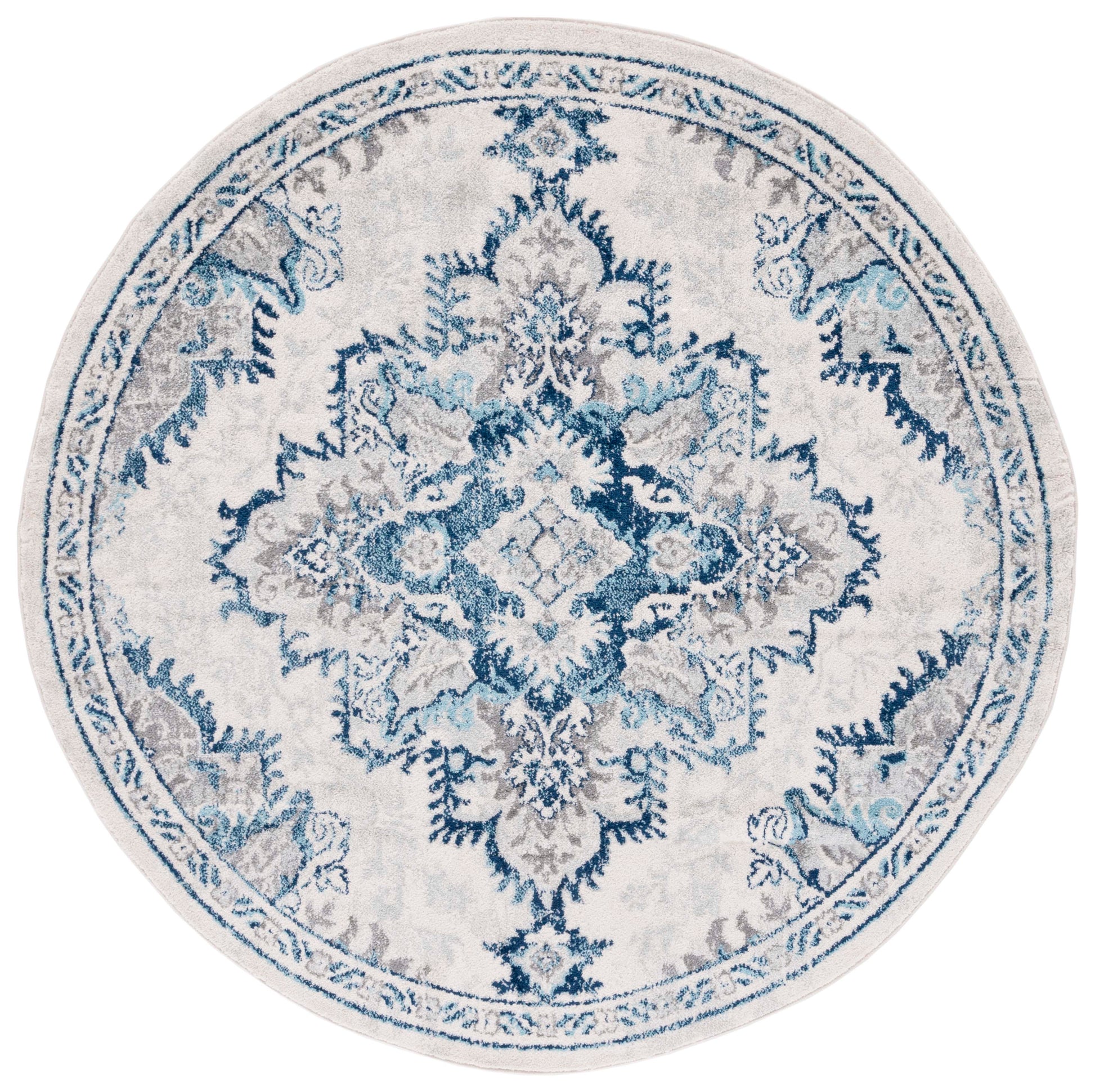 Safavieh Tulum Tul278B Ivory/Blue Area Rug