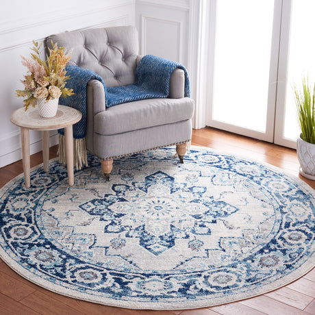 Safavieh Tulum Tul279B Ivory/Blue Rug.