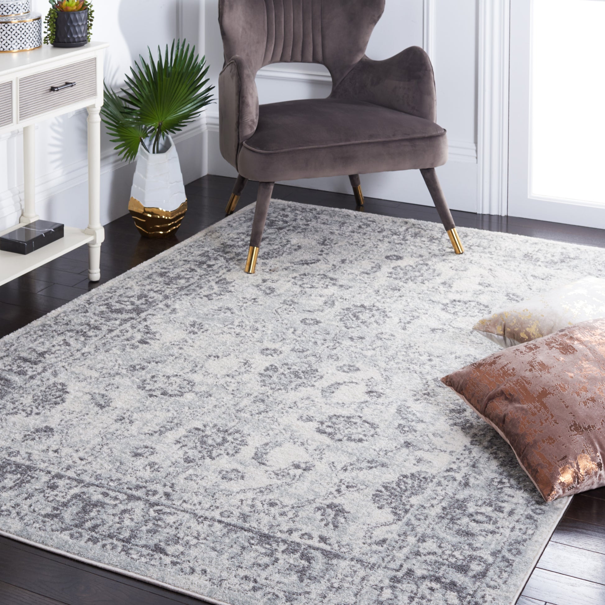 Safavieh Tulum Tul281C Ivory/Grey Area Rug