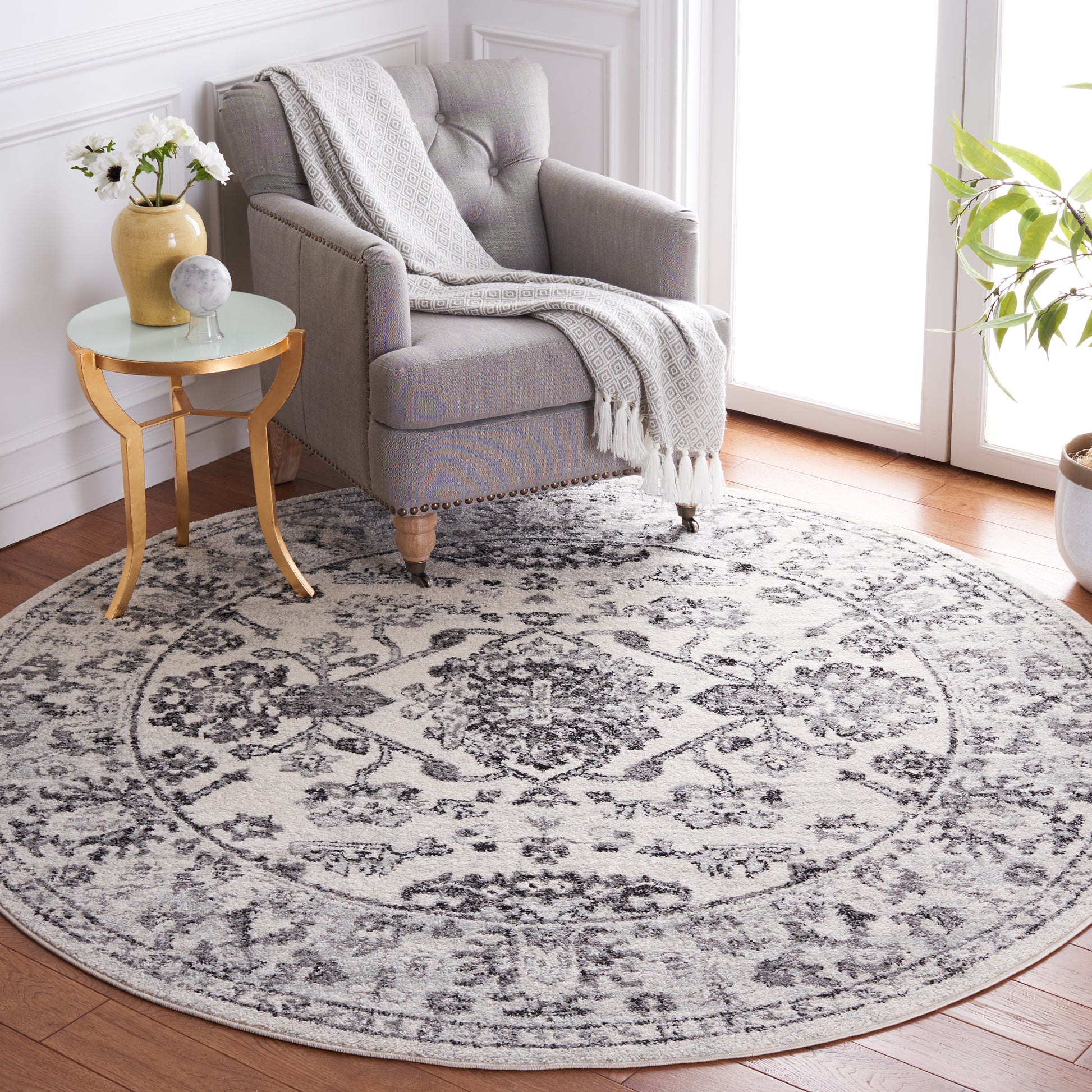 Safavieh Tulum Tul283A Ivory/Black Area Rug