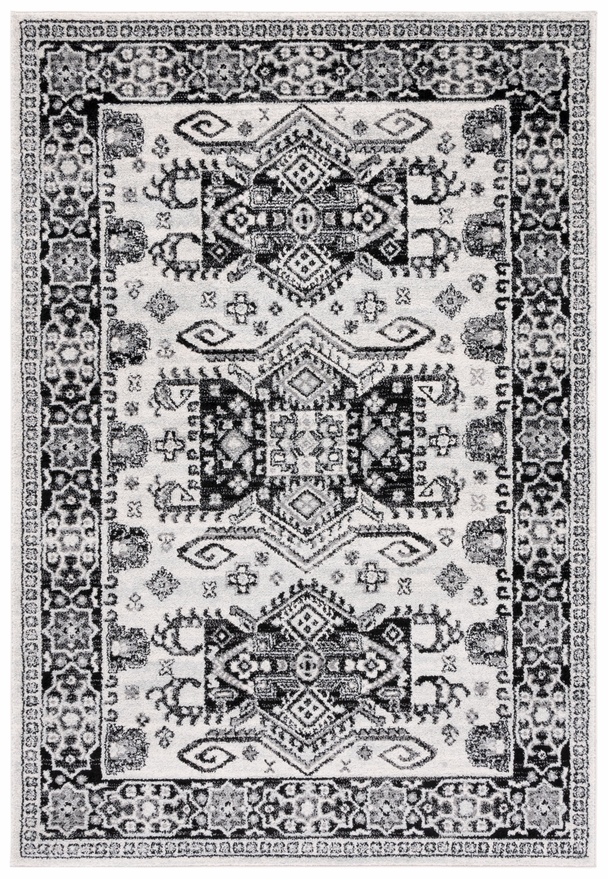 Safavieh Tulum Tul285A Ivory/Black Area Rug