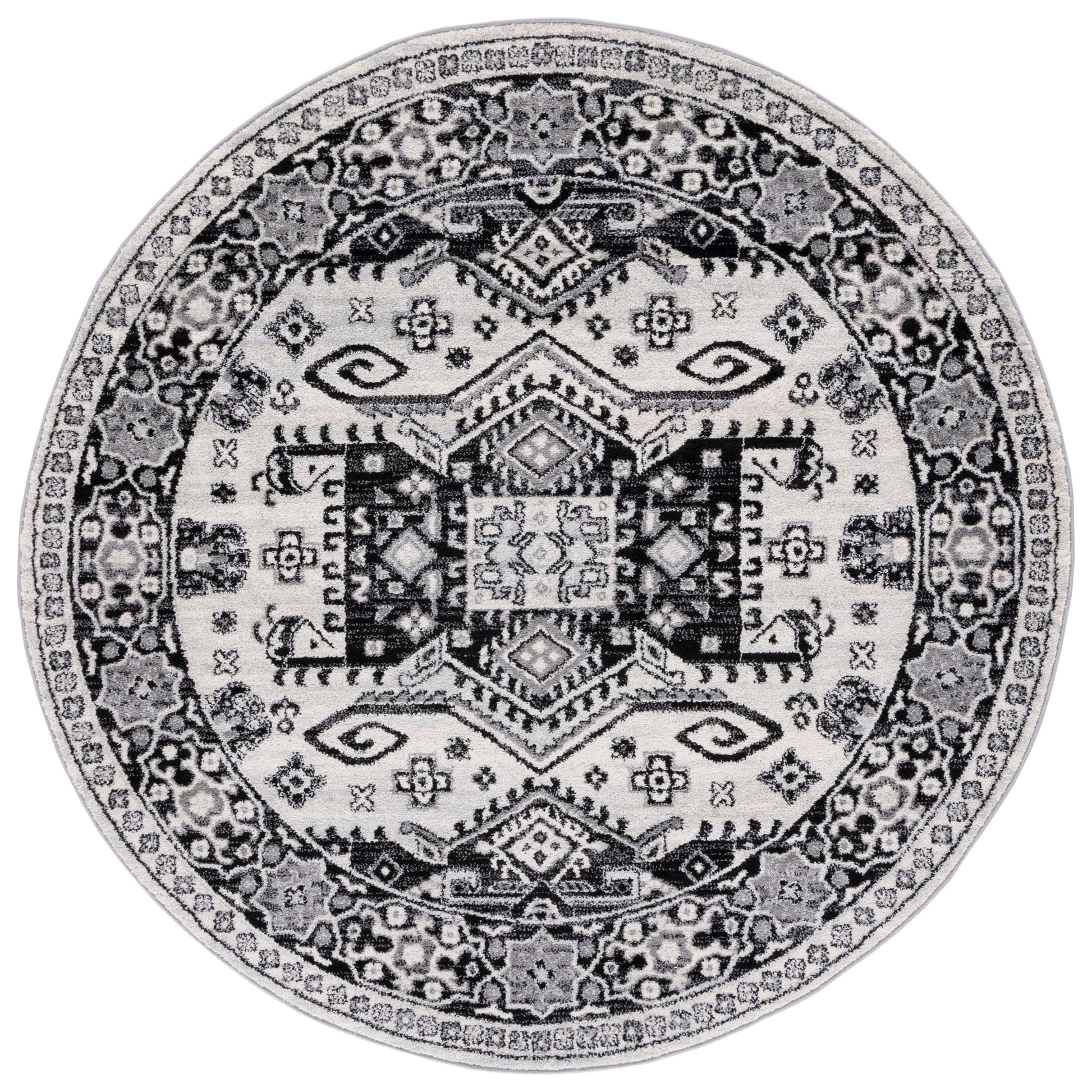 Safavieh Tulum Tul285A Ivory/Black Area Rug