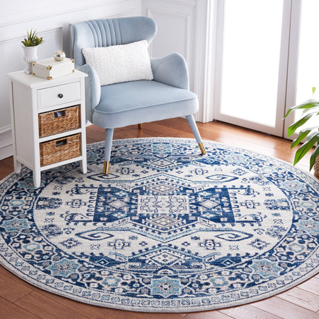 Safavieh Tulum Tul285B Ivory/Blue Rug.