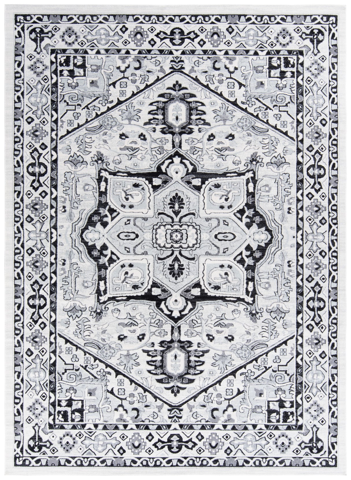 Safavieh Tulum Tul286A Ivory/Black Rug.