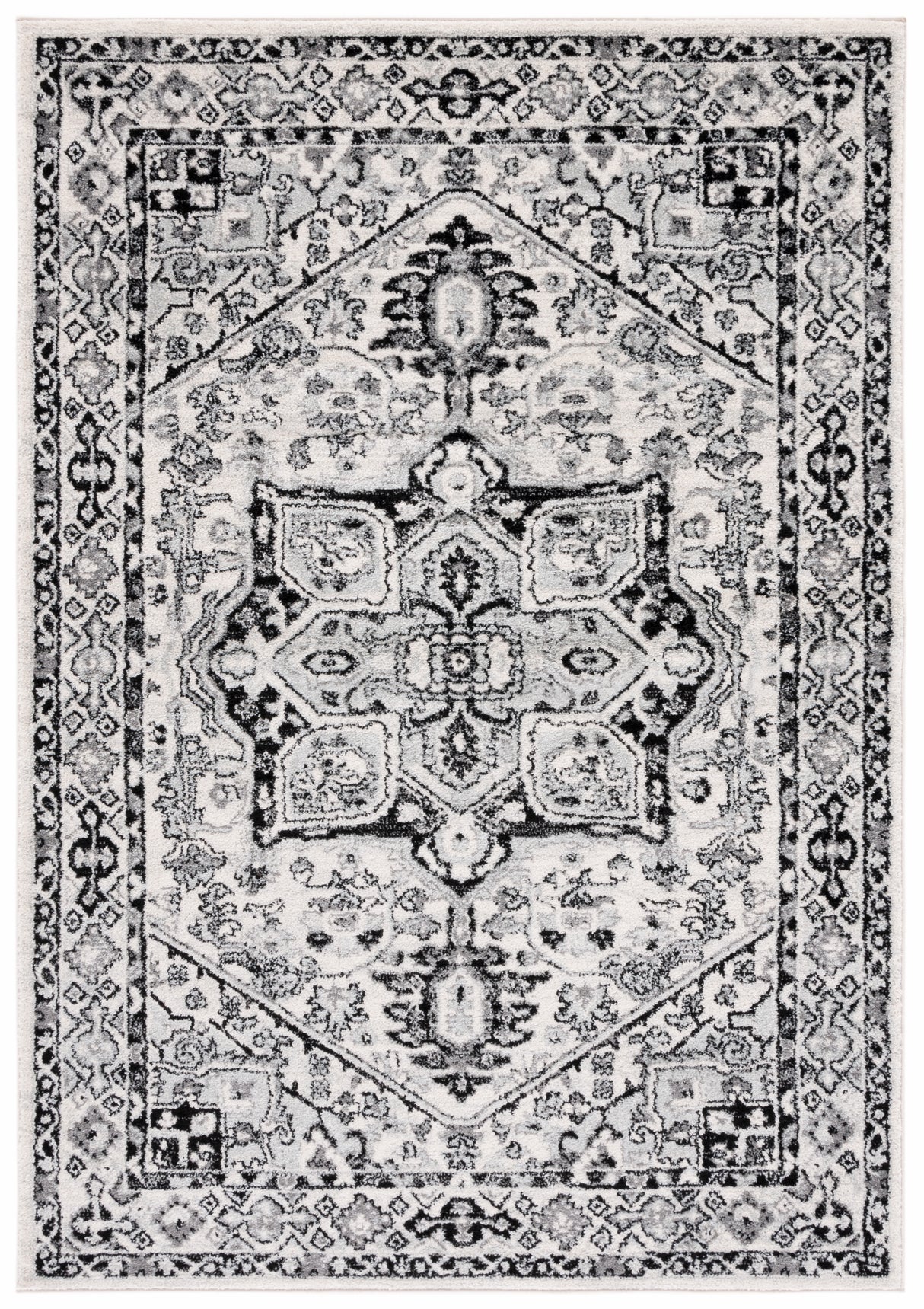 Safavieh Tulum Tul286A Ivory/Black Rug.