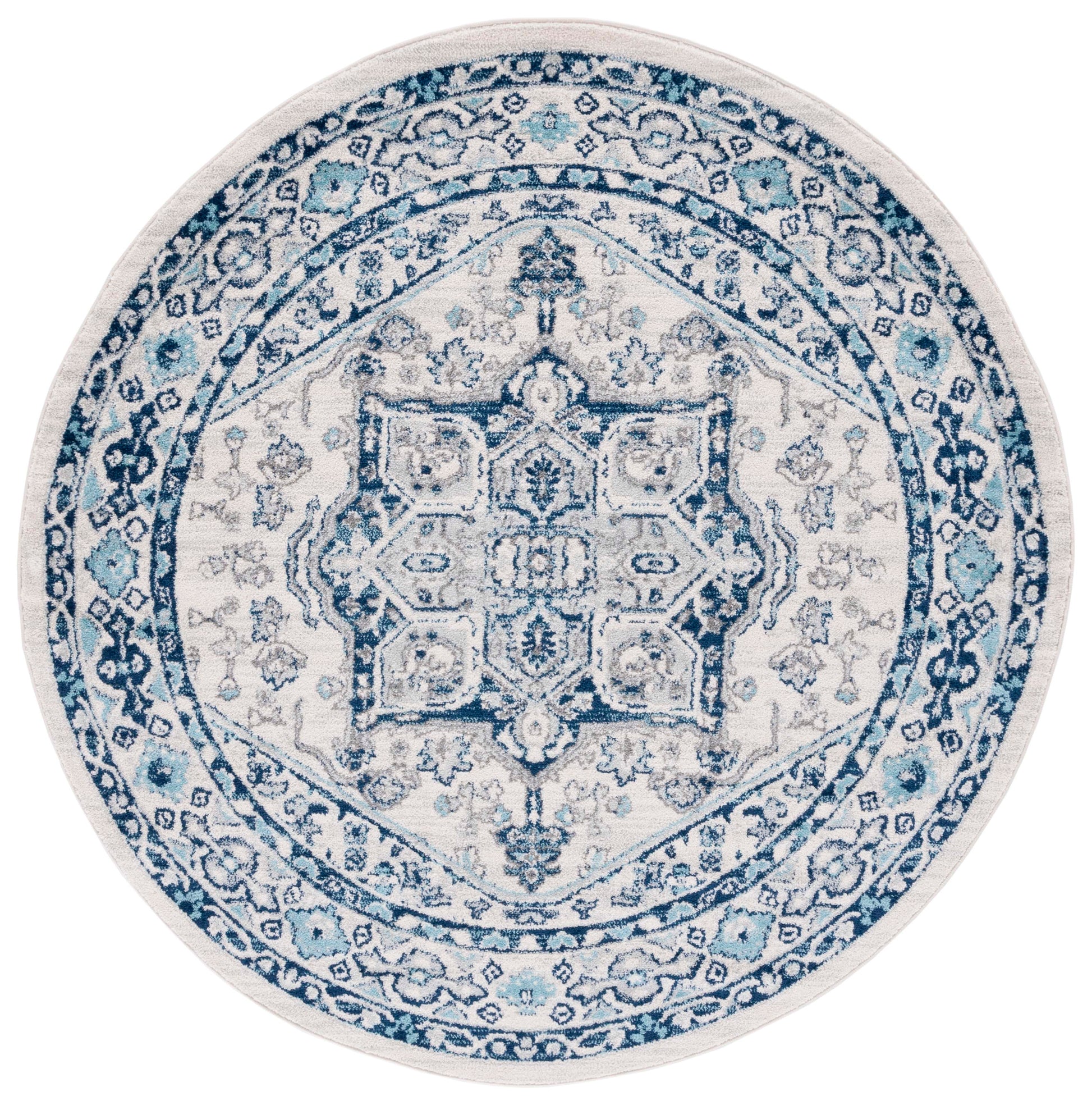 Safavieh Tulum Tul286B Ivory/Blue Area Rug