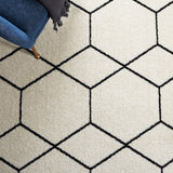 Safavieh Tulum Tul608A Ivory/Black Rug.