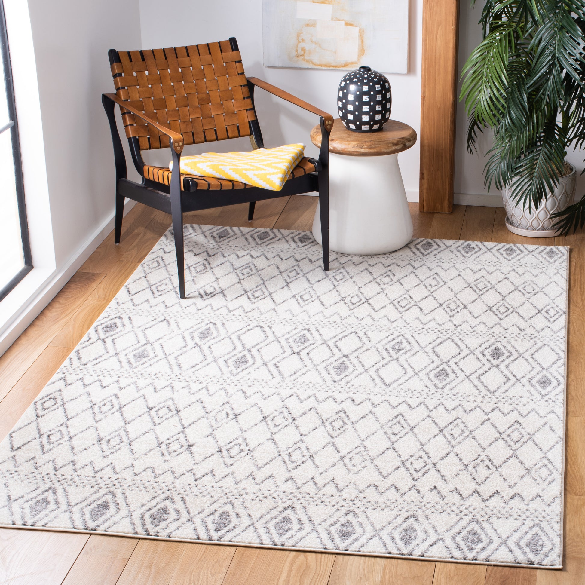 Safavieh Tulum Tul628A Ivory/Grey Area Rug