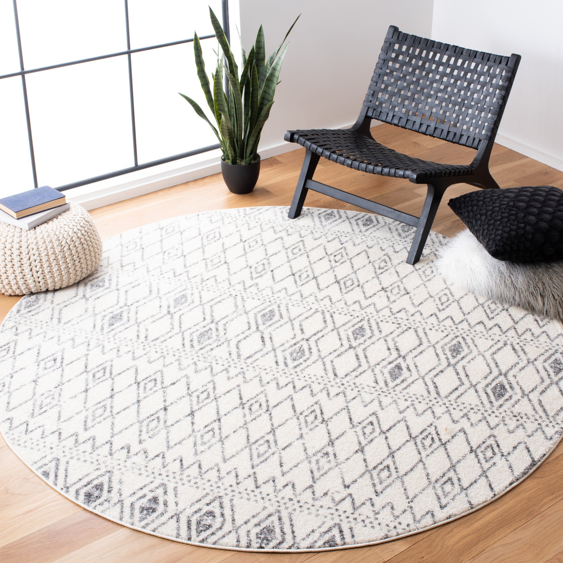 Safavieh Tulum Tul628A Ivory/Grey Area Rug