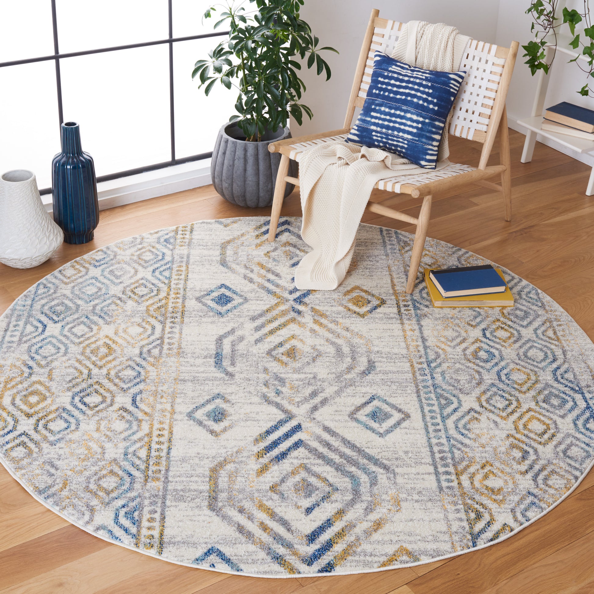 Safavieh Tulum Tul636A Ivory/Grey Area Rug