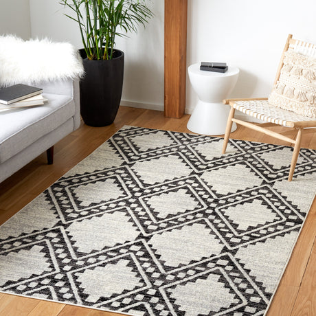 Safavieh Tulum Tul642A Ivory/Black Rug.