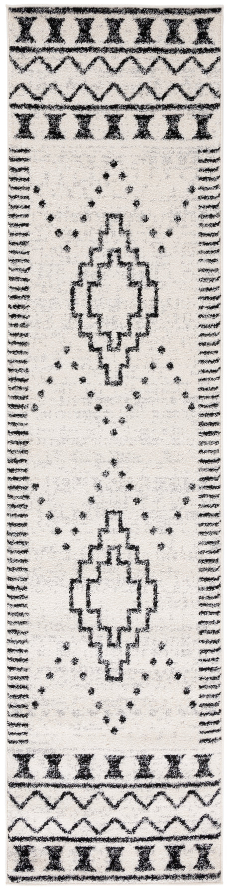 Safavieh Tulum Tul646Z Black/Ivory Rug.