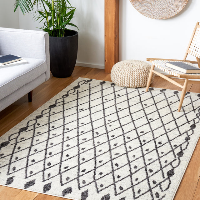 Safavieh Tulum Tul650A Ivory/Black Rug.