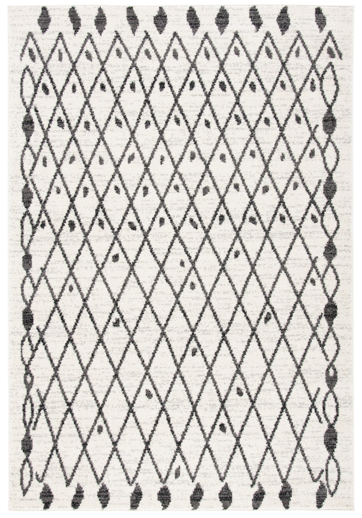 Safavieh Tulum Tul650A Ivory/Black Rug.