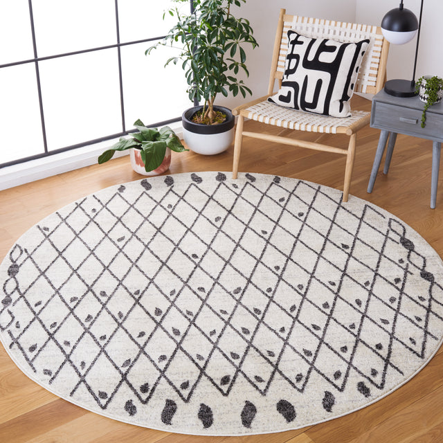 Safavieh Tulum Tul650A Ivory/Black Rug.