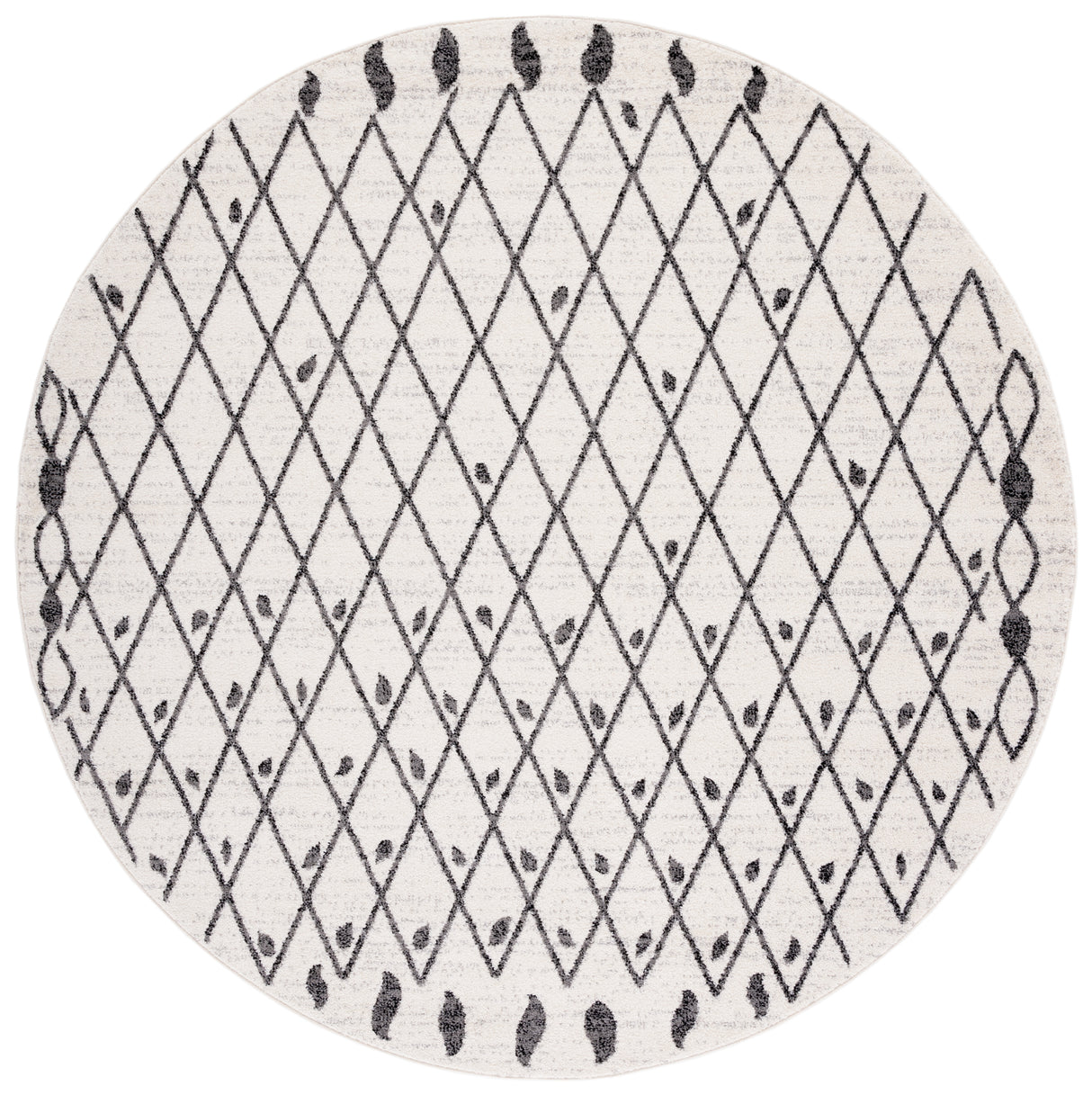 Safavieh Tulum Tul650A Ivory/Black Rug.