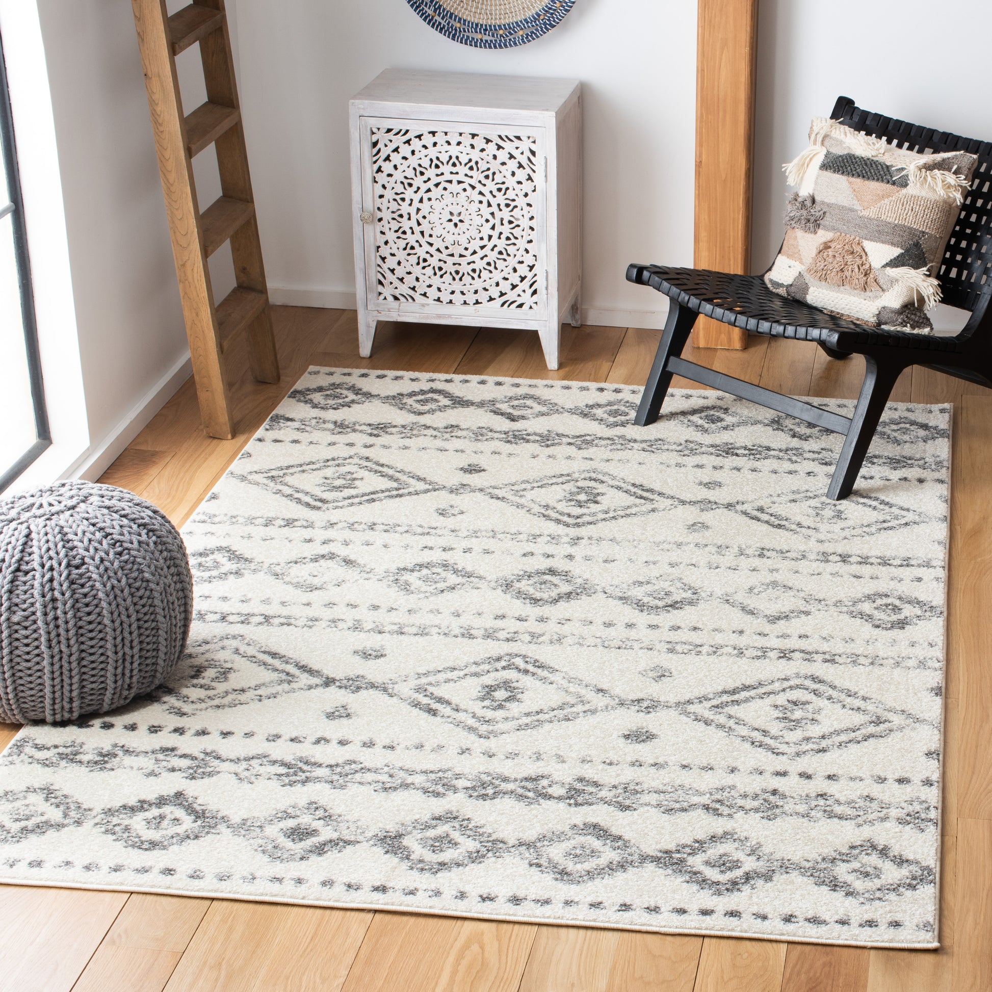 Safavieh Tulum Tul655A Ivory/Grey Area Rug