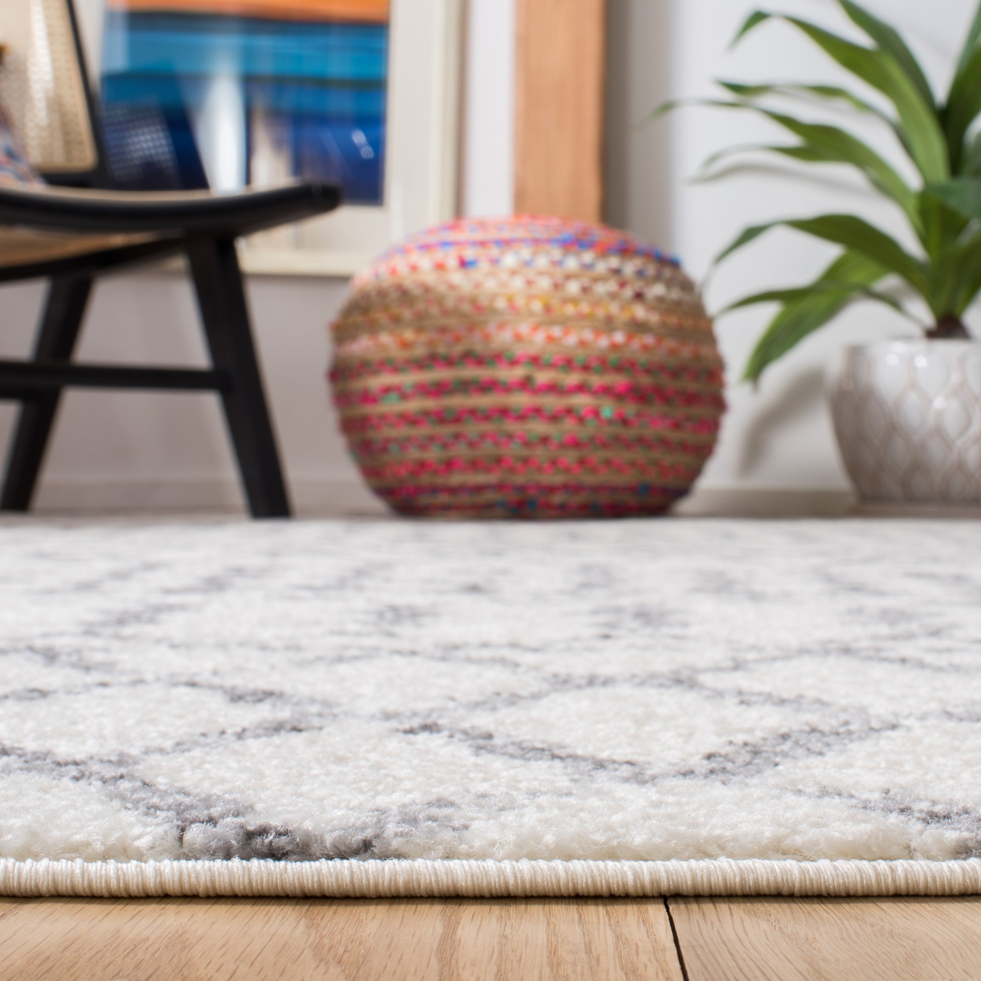 Safavieh Tulum Tul657A Ivory/Grey Area Rug