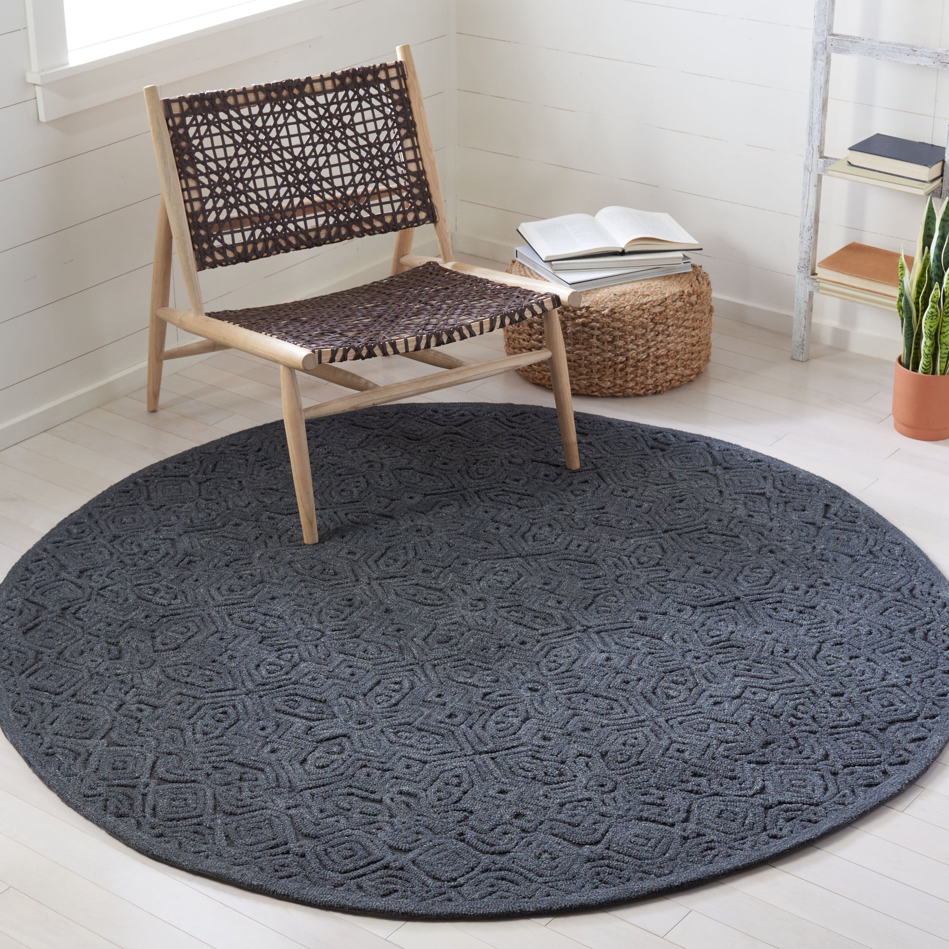 Safavieh Textural Txt101H Charcoal Area Rug