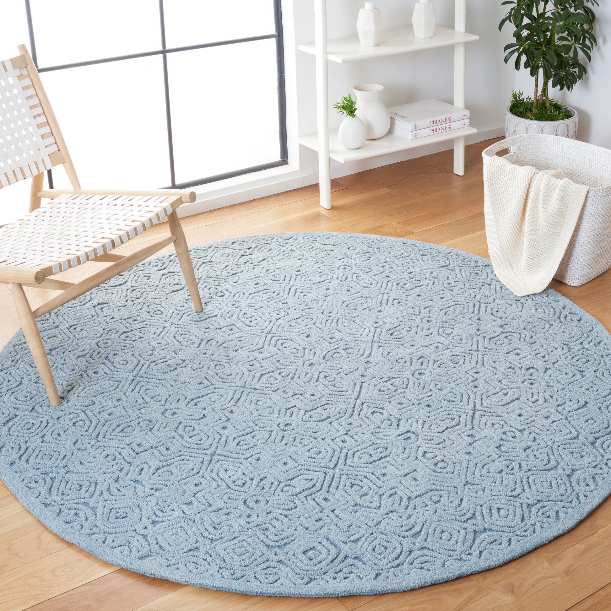 Safavieh Textural Txt101M Blue Area Rug