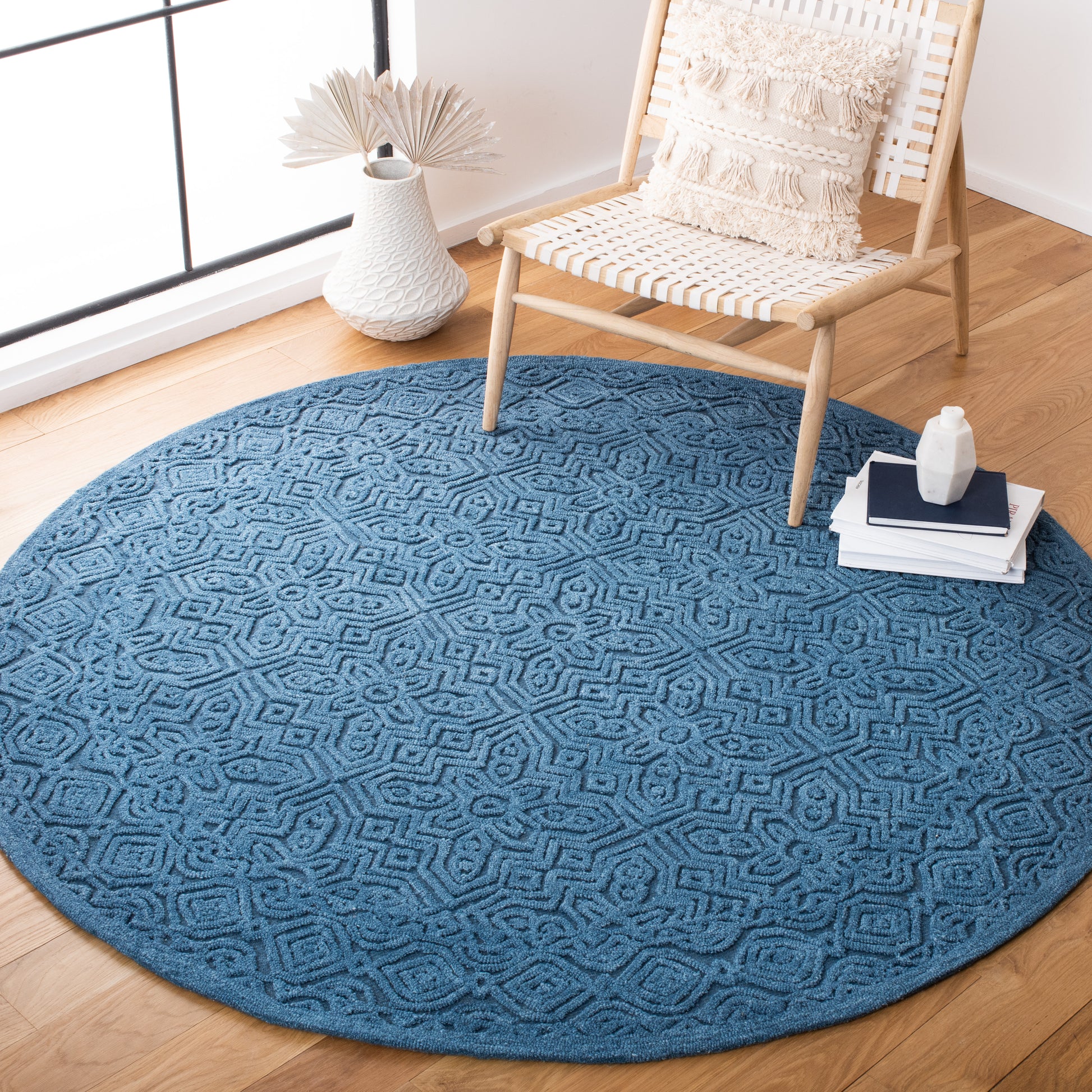 Safavieh Textural Txt101N Dark Blue Area Rug